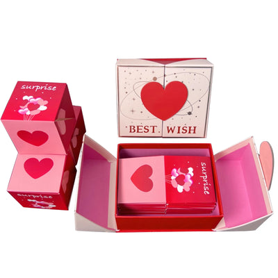 Merry Christmas Valentine'S Day Surprise Box Gift Box—Creating Most Surprising Gift,Red Envelope Bouncing Romantic Gift Box